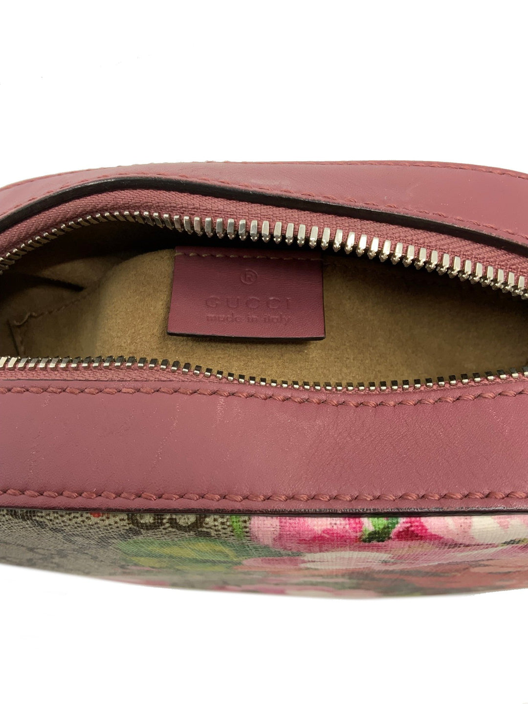 Gucci Blooms GG Supreme Mini Chain Crossbody Bag - Consigned Designs