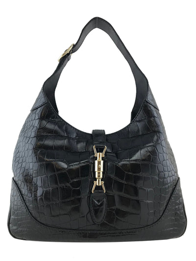 Gucci Crocodile Jackie O Hobo Bag-Consigned Designs