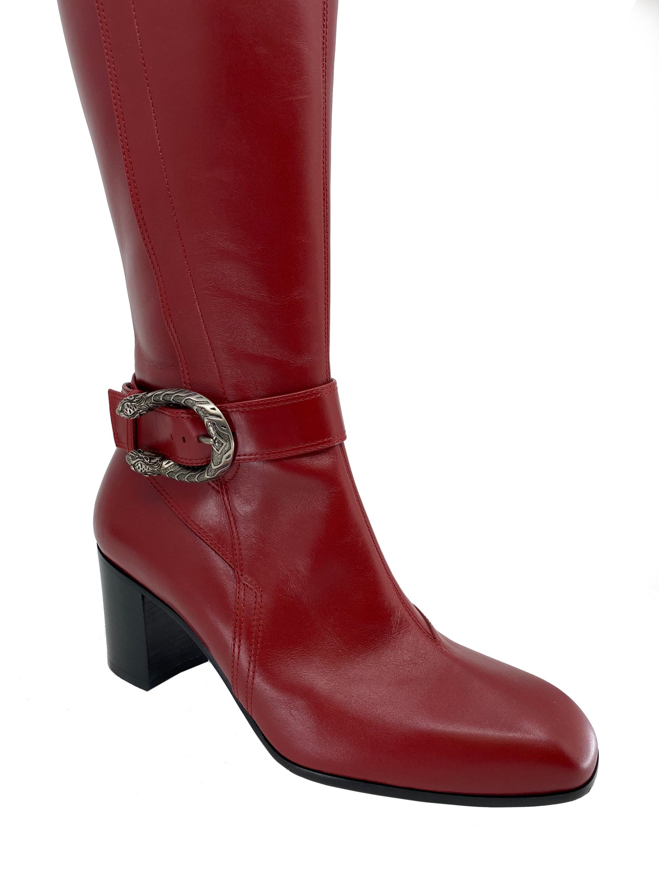 Gucci Dionysus Leather Knee Boots Size NEW Consigned Designs