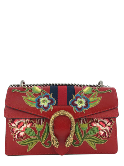 Gucci Dionysus Small Calfskin Floral Embroidered Shoulder Bag NEW-Consigned Designs