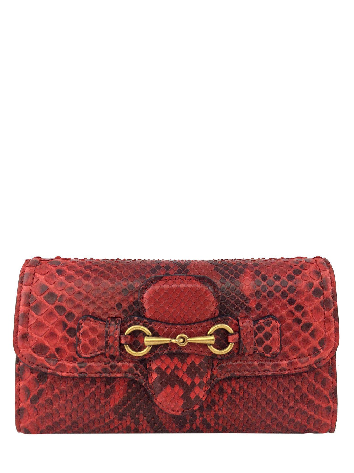 Gucci Lady Web Python Continental Wallet - Consigned Designs ...