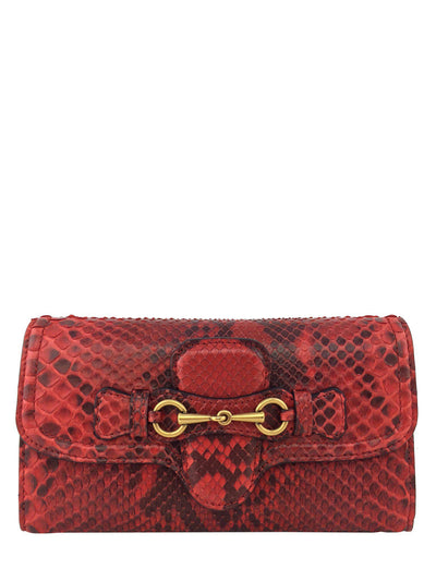 Gucci Lady Web Python Continental Wallet-Consigned Designs