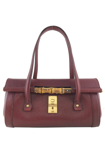 Gucci Leather Bamboo Bullet Bag-Consigned Designs