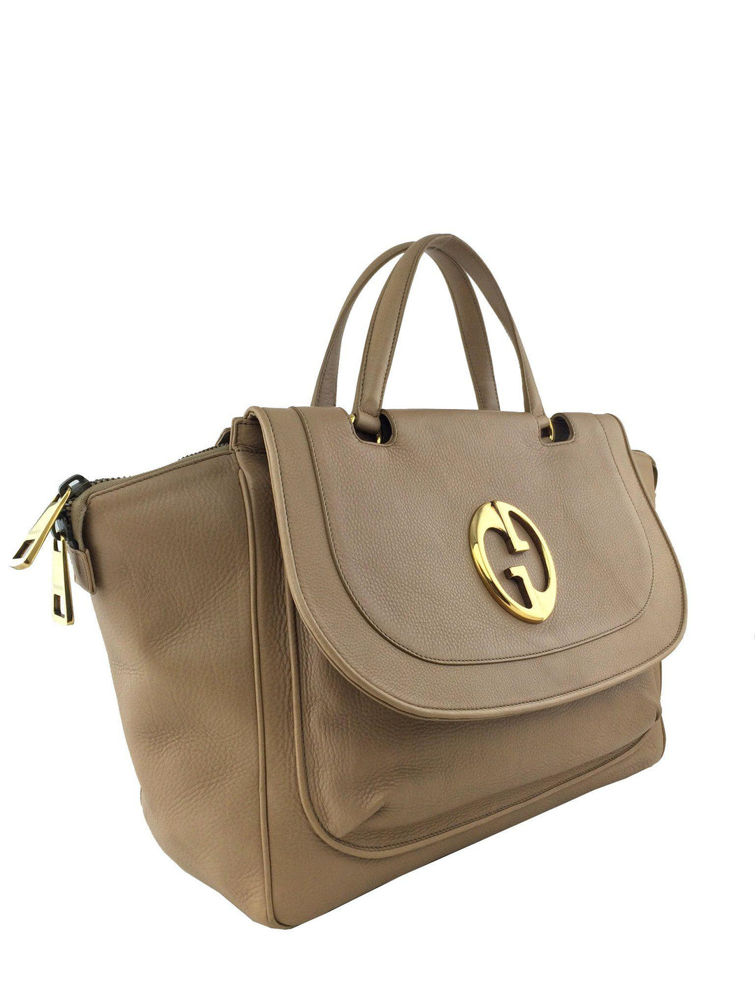 【送料&関税込】Gucci Leather Handbag With l Detail Gucci Leather Large GG Satchel Flap Bag - Consigned Designs