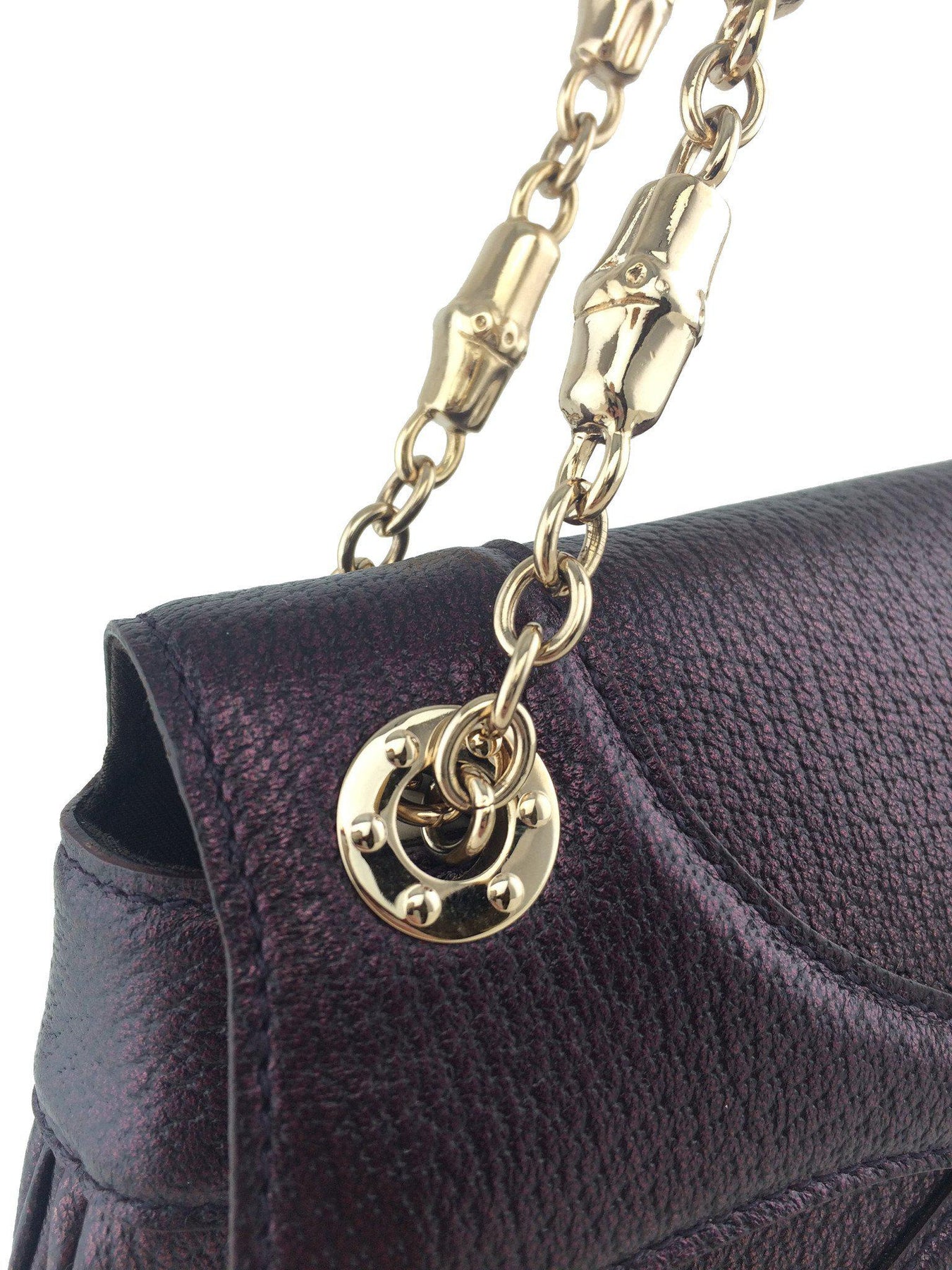 Gucci by Tom Ford Limited Edition Purple Leather Dragon Shoulder Bag