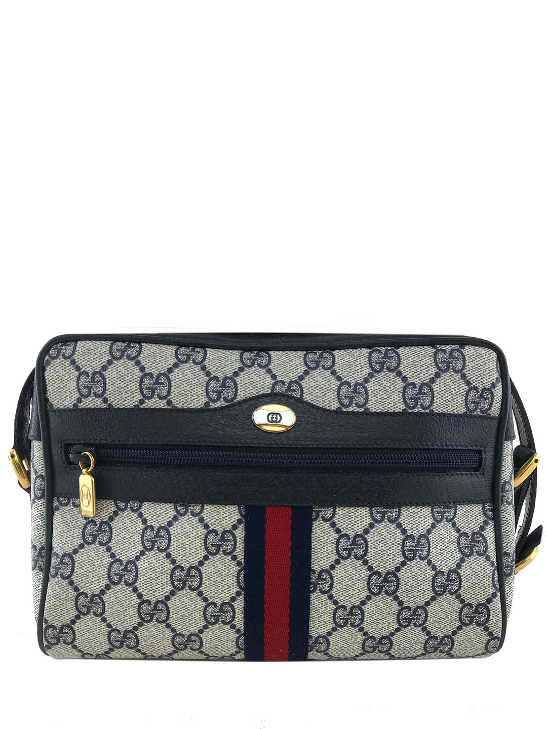 Gucci Monogram Web Camera Crossbody Bag - Consigned Designs Gucci Monogram Web Camera Crossbody Bag - Consigned Designs