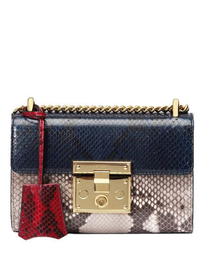 Gucci Padlock Small Python Shoulder Bag-Consigned Designs