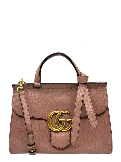 Gucci Small GG Marmont Top Handle Bag-Consigned Designs
