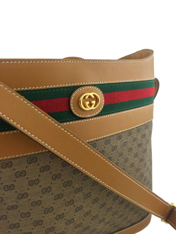 Gucci Vintage GG Monogram Web Shoulder Bag - Consigned Designs