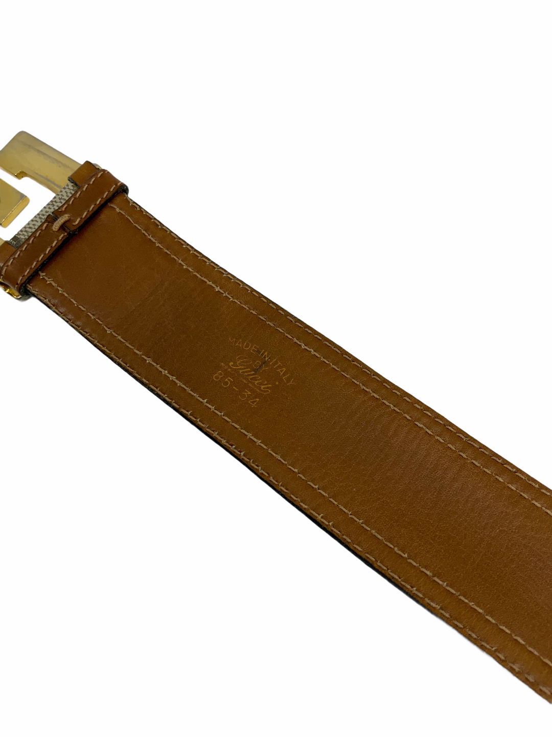 Gucci Vintage Monogram Canvas Logo Belt - Consigned Designs display picture 3