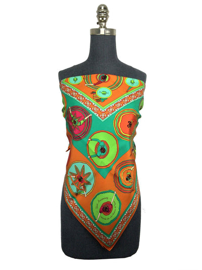 Hermes Belles Du Mexique Silk Scarf 90-Consigned Designs