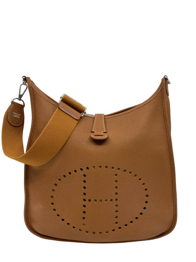 Hermes Evelyne III Clemence GM Crossbody Bag-Consigned Designs