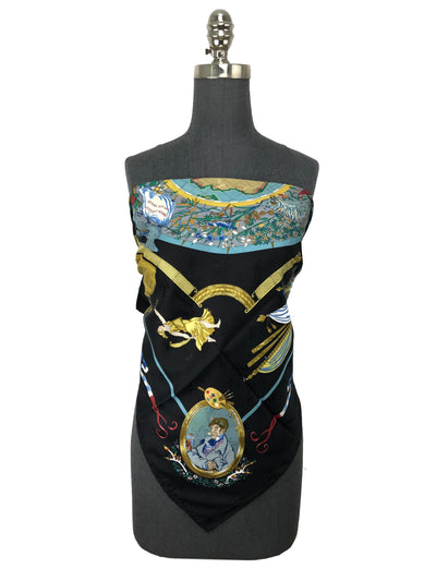 Hermes Orbis Australis Dulces Exuviae Silk Scarf 90-Consigned Designs