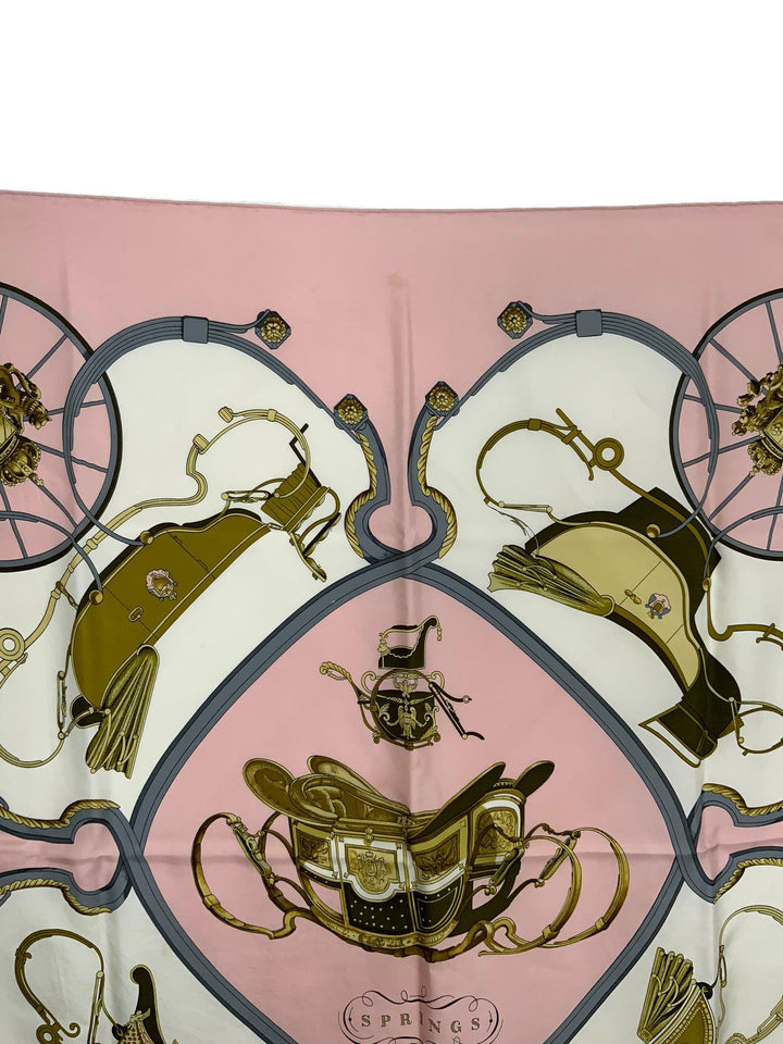 HERMES SPRINGS シルクスカーフ Hermes Springs Silk Scarf 90 - Consigned Designs