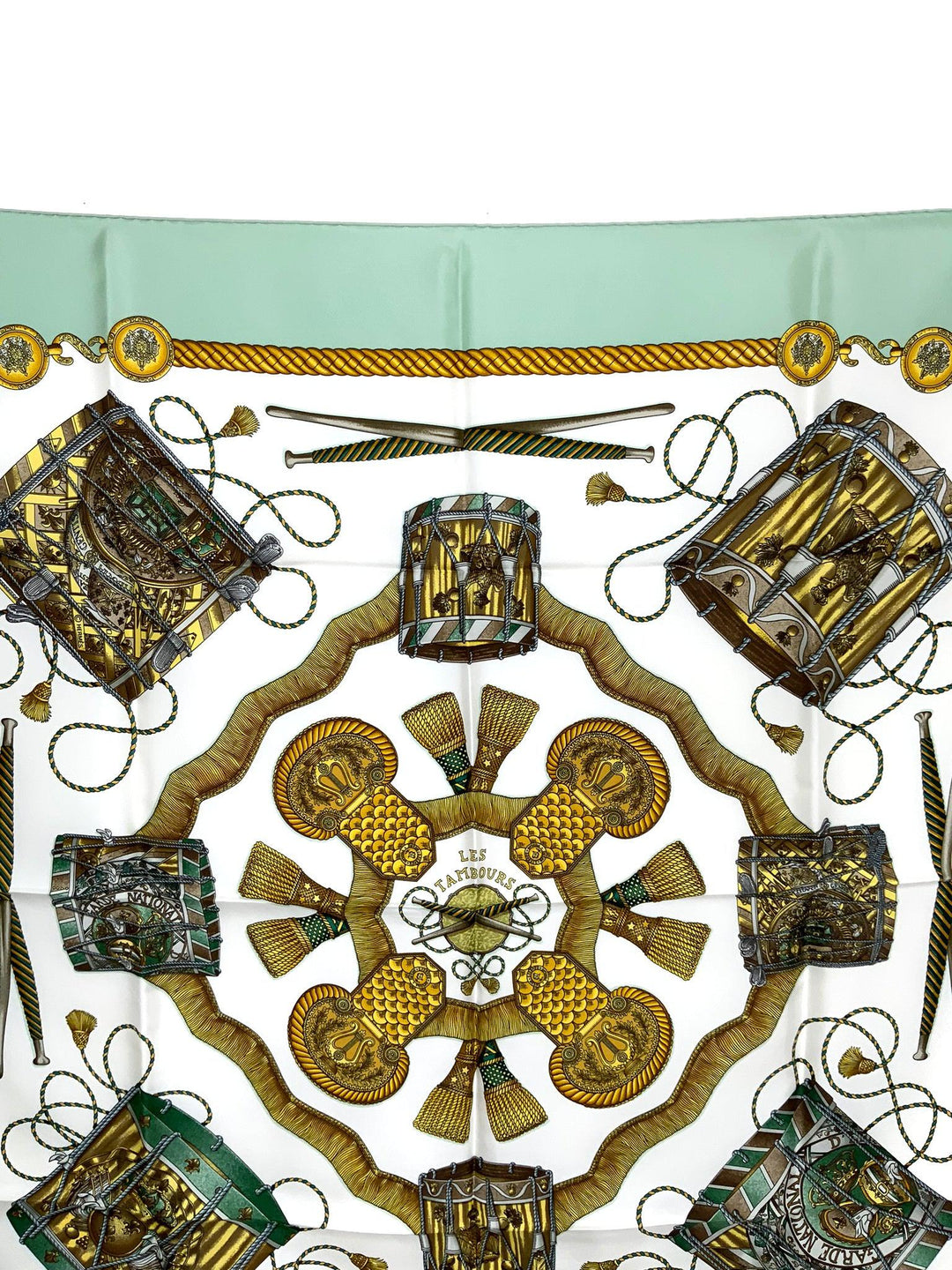 Hermes Les Tambours Silk Scarf 90 - Consigned Designs