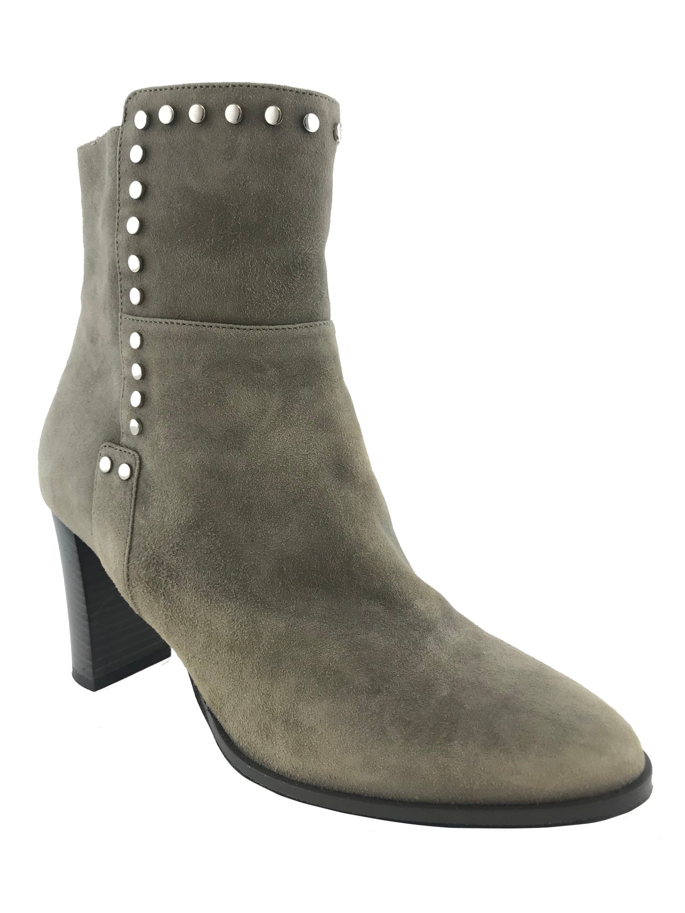 Embellished suede ankle boots