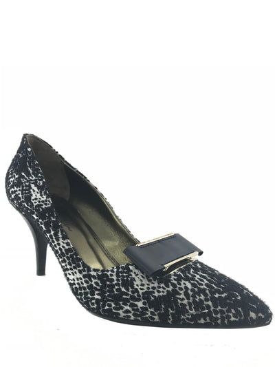 Lanvin Jacquard Metal-Trim Buckle Pumps Size 9 NEW-Consigned Designs