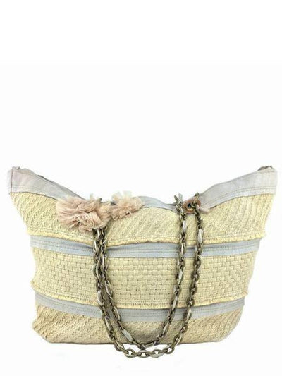 Lanvin Woven Jute Large Beach Tote Bag-Consigned Designs