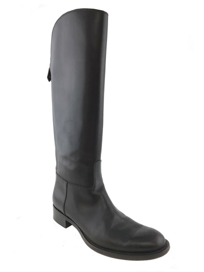 Loro Piana Wellington Leather Knee High Boots Size 8.5-Consigned Designs