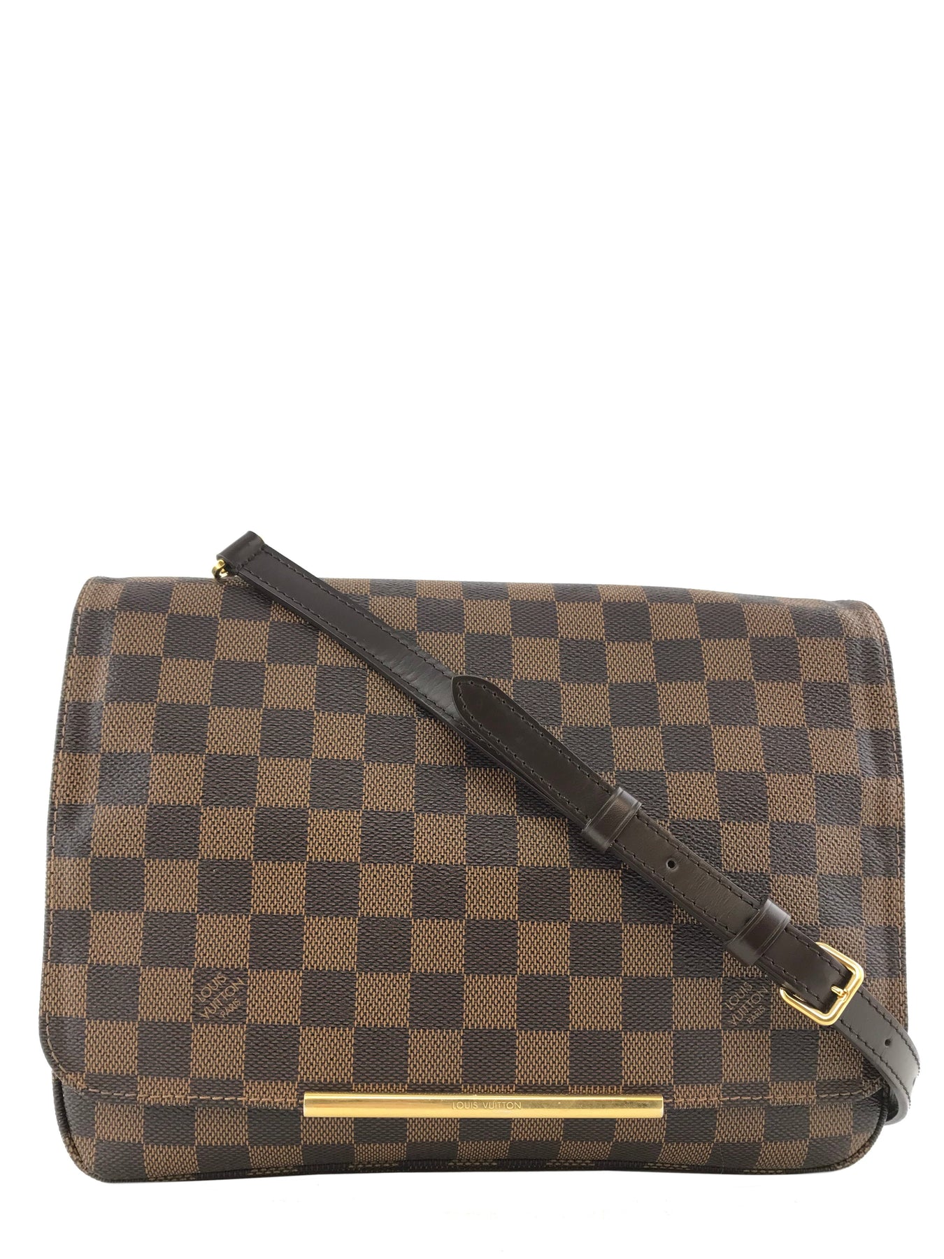 Brown Louis Vuitton Damier Ebene Speedy Bandouliere 35 Boston Bag