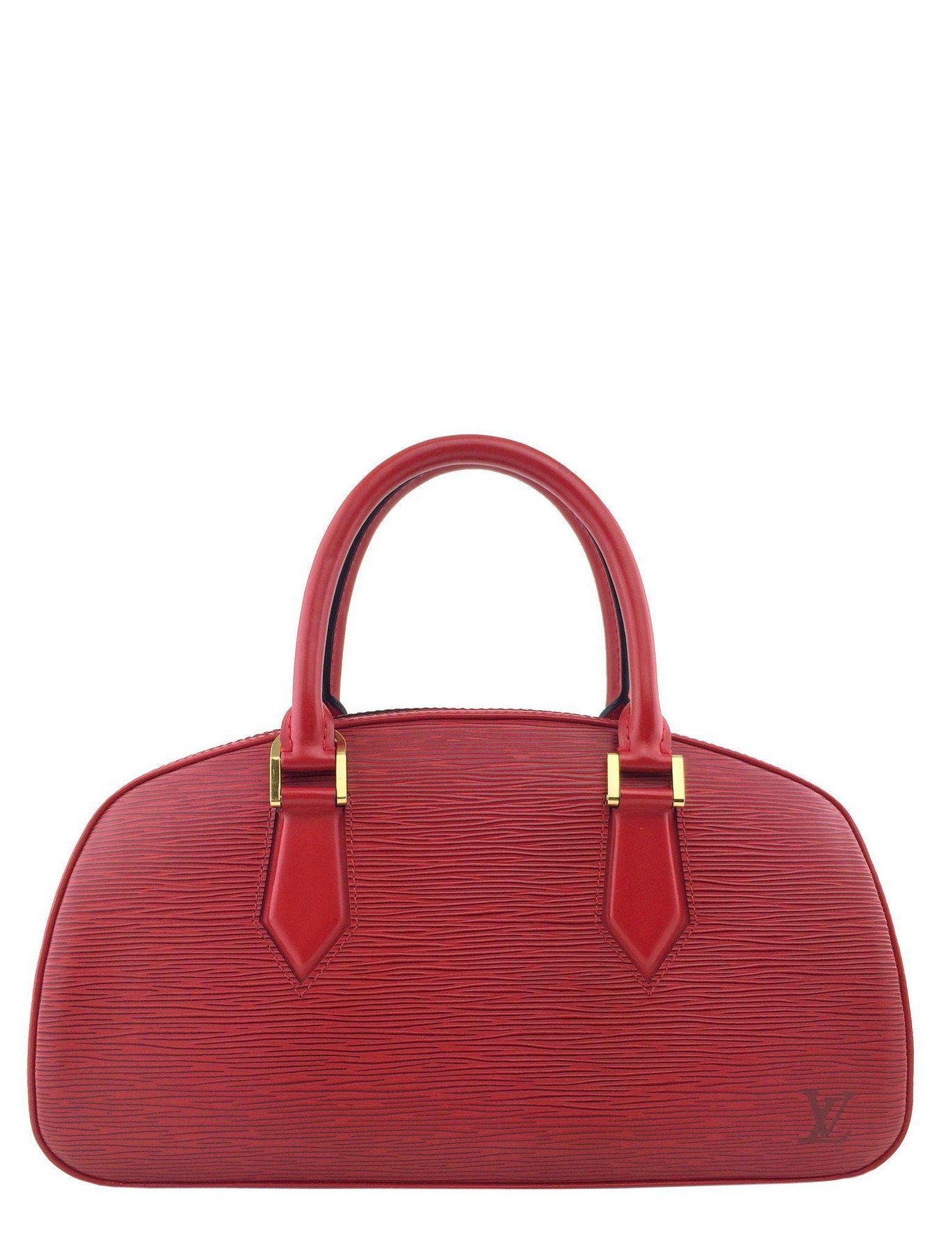 LOUIS VUITTON Jasmine Epi Leather Satchel Bag Red - Final Sale