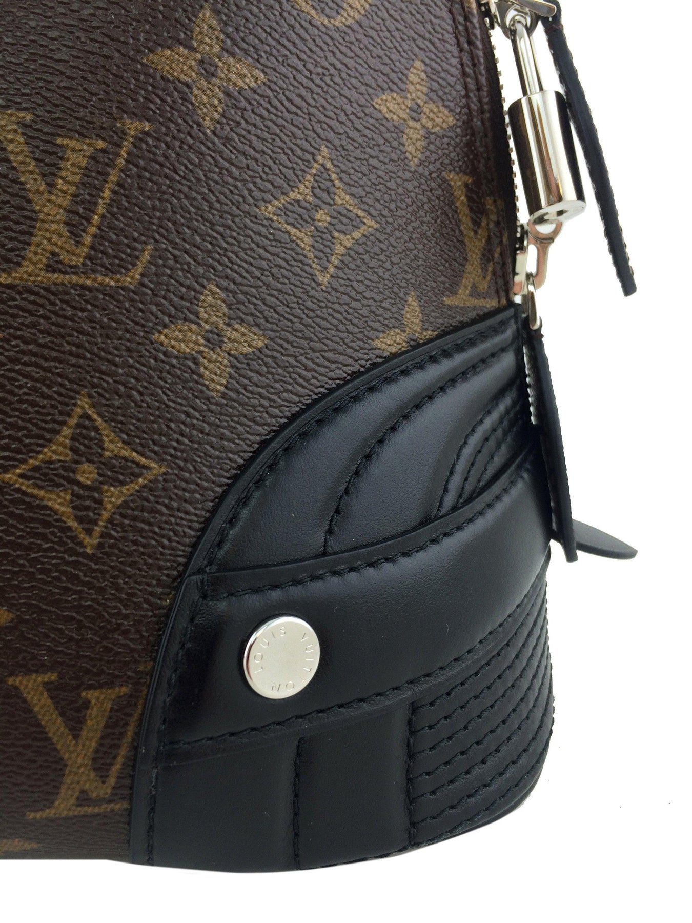 Louis Vuitton Ebene Monogram Shine Coated Canvas And Aurore Leather Alma PM  Silver Hardware, 2015 Available For Immediate Sale At Sotheby's