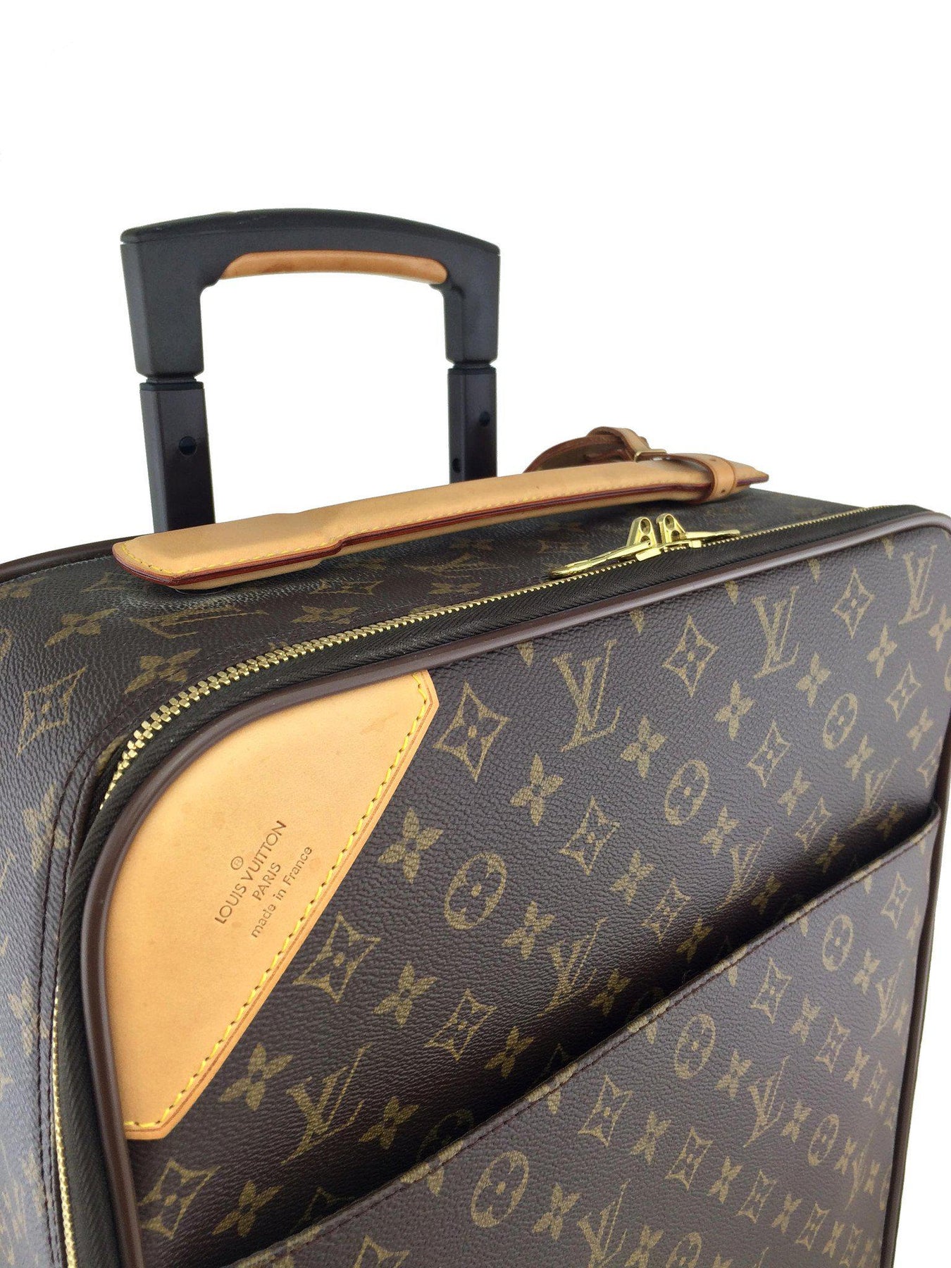 Louis Vuitton Pegase 60 Suitcase Carry On Brown Monogram Canvas Weeken -  MyDesignerly