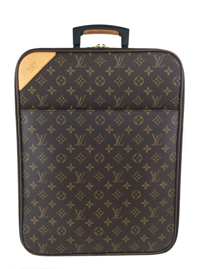 Louis Vuitton Pegase 50 Monogram Canvas Rolling Suitcase Travel Bag-Consigned Designs