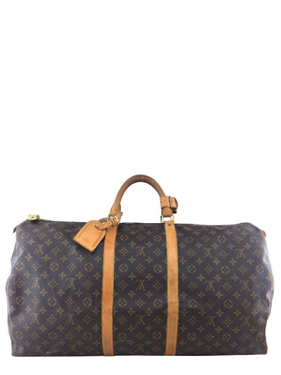Louis Vuitton Vintage Monogram Keepall 60 Brown Travel Bag-Consigned Designs