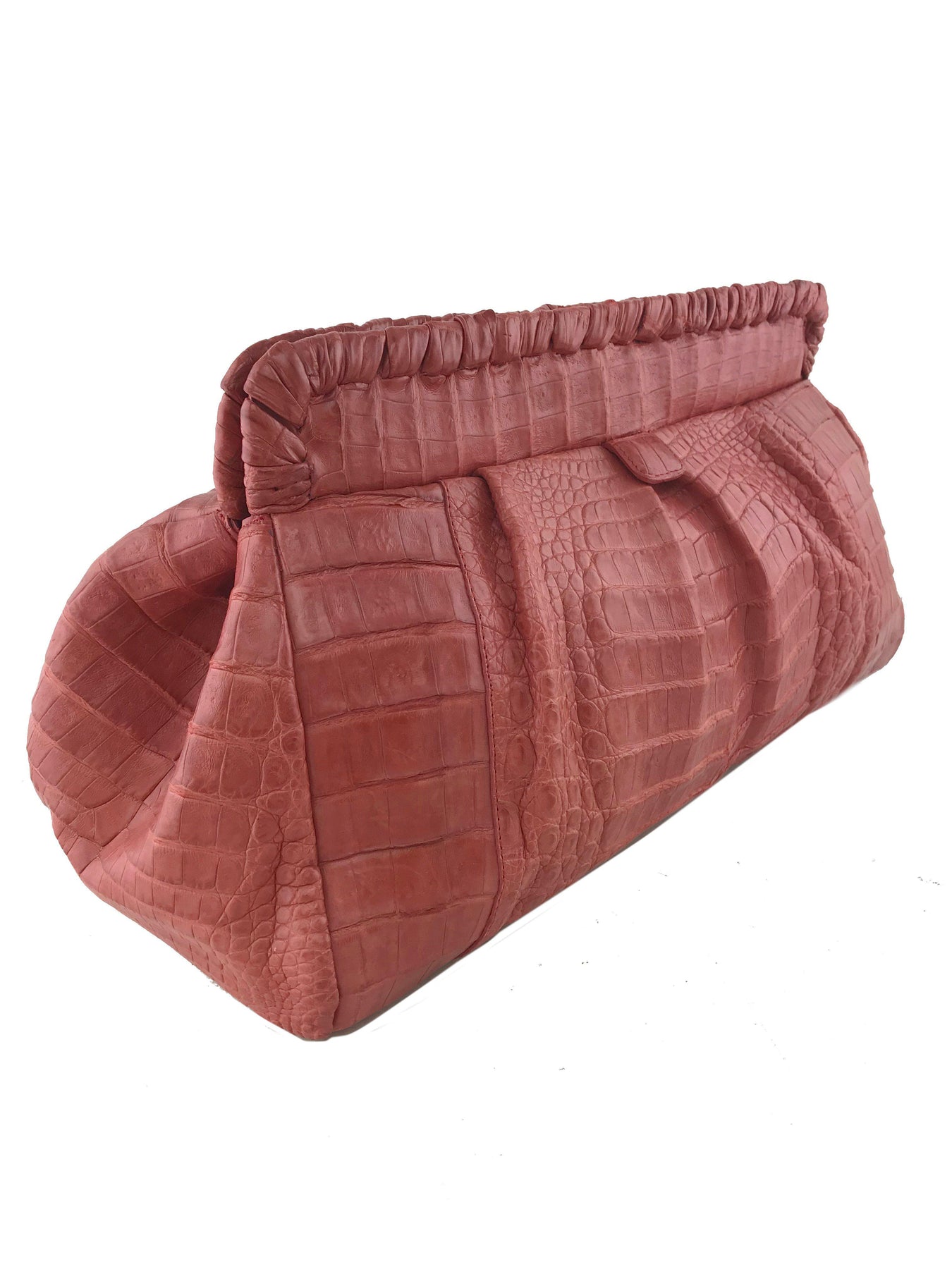 Nancy Gonzalez Crocodile Clutch Bag - Neutrals Clutches, Handbags