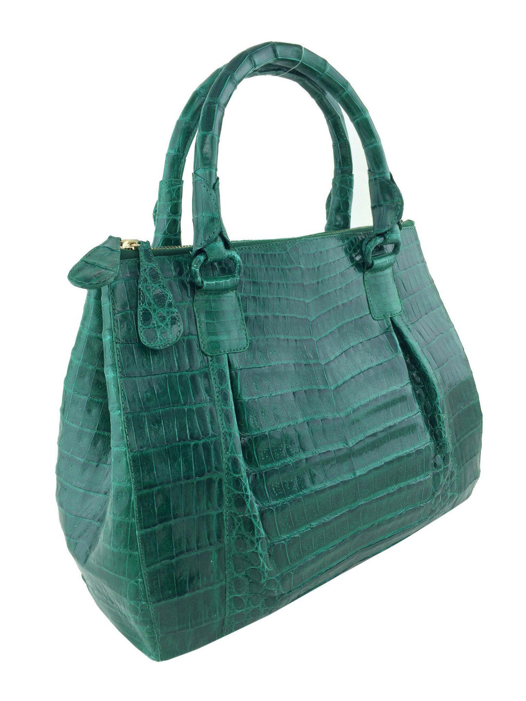 Nancy Gonzalez Orange Crocodile Bag - Ann's Fabulous Closeouts