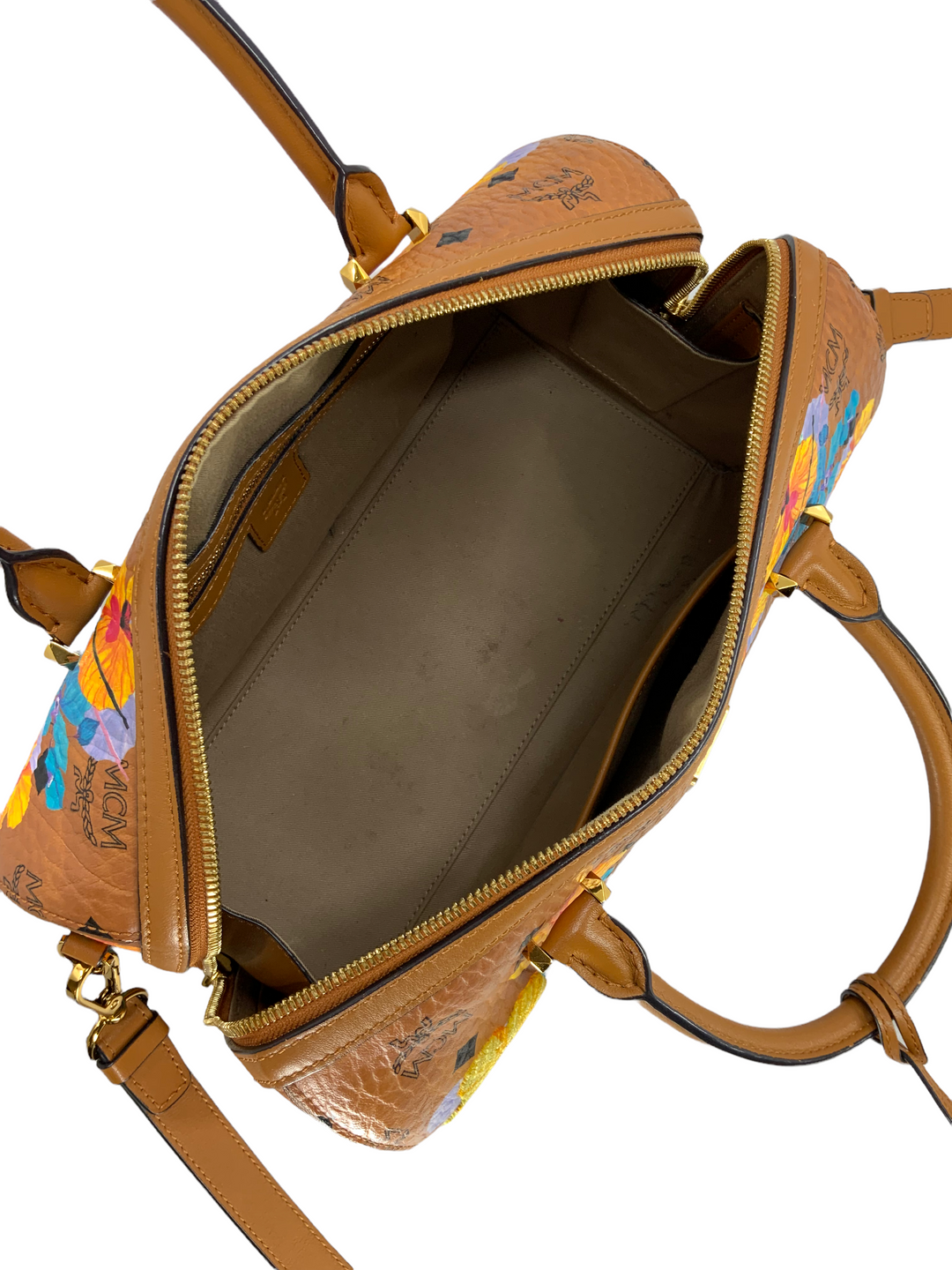 MCM Boston Coated Canvas Bowler Bag - Consigned Designs