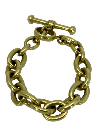 Barry Kieselstein-Cord 18k Gold Chain Link Bracelet-Consigned Designs