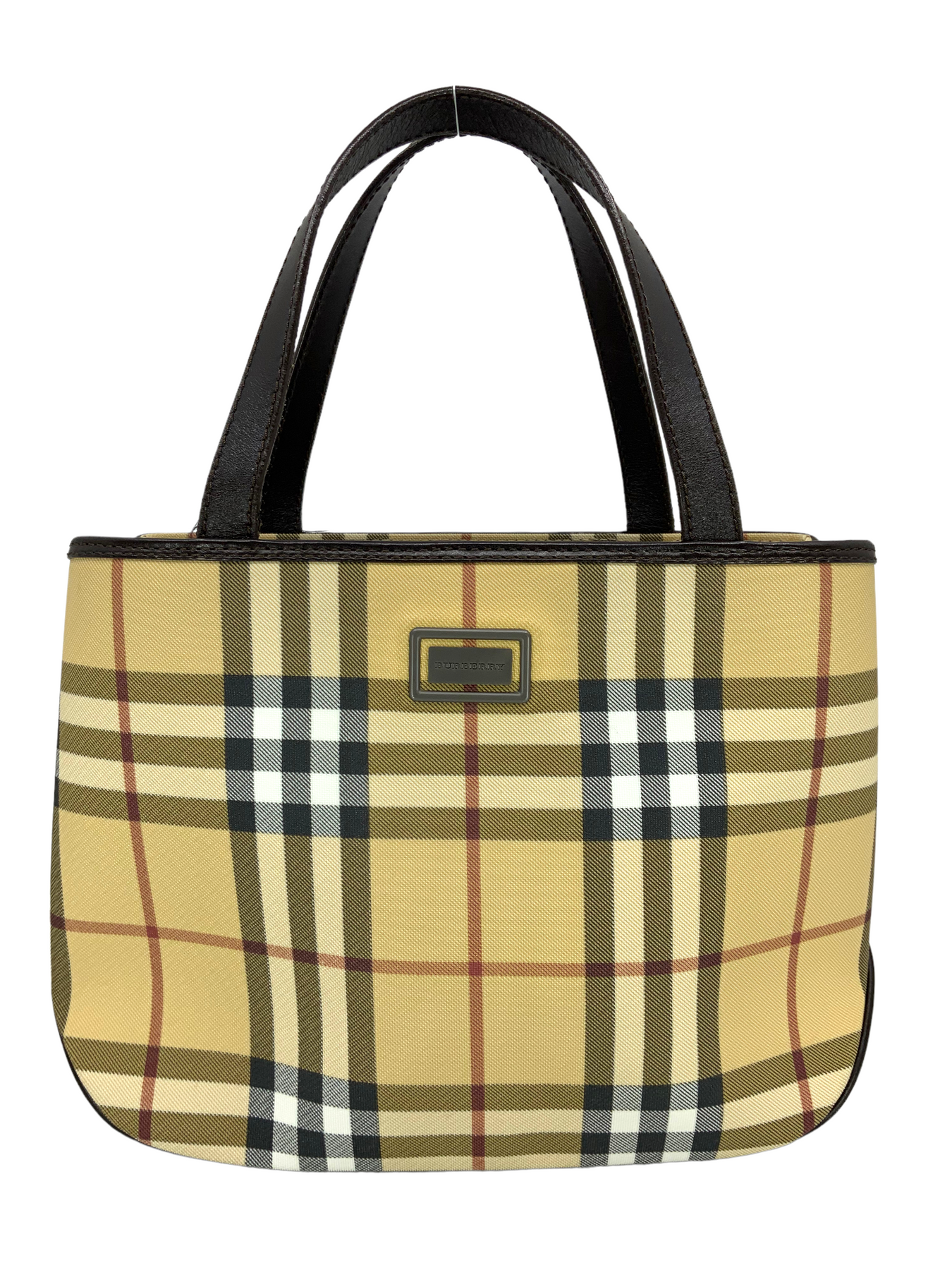 Vintage BURBERRY Nova Check Canvas and Leather Mini Crossbody 