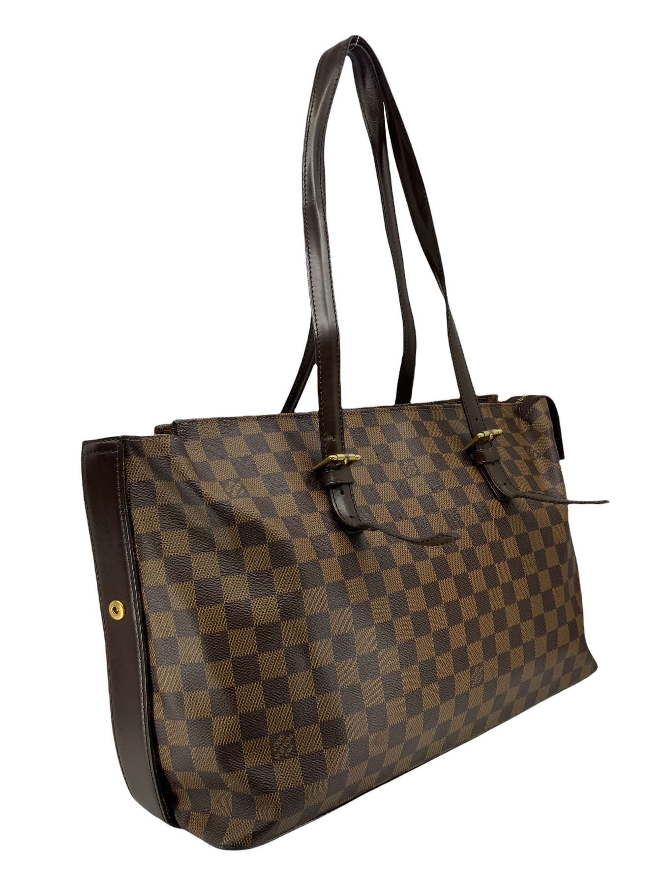 LOUIS VUITTON Chelsea Damier Ebene Coated Canvas Zip Tote Bag, Luxury, Bags  & Wallets on Carousell