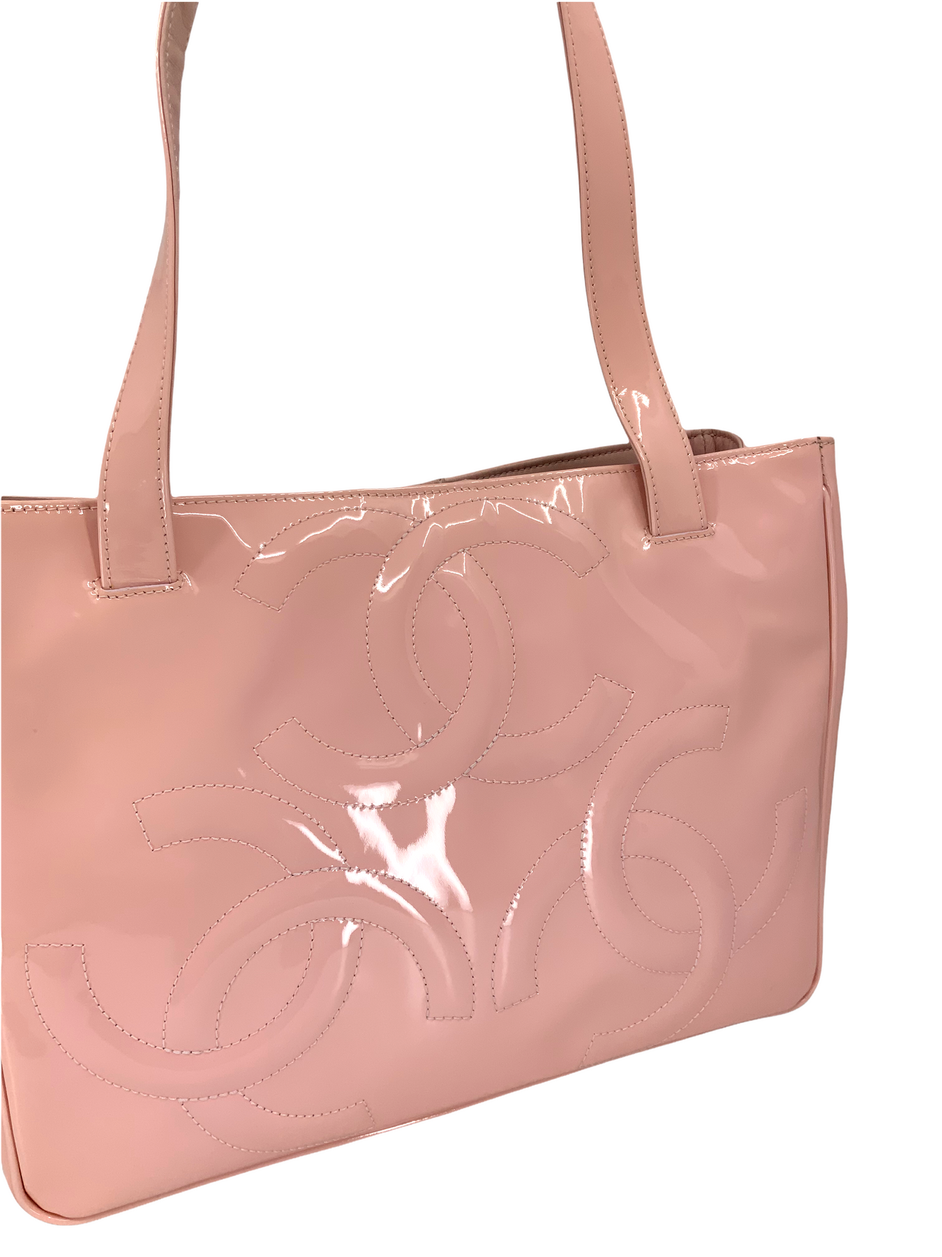 chanel patent leather tote bag mini