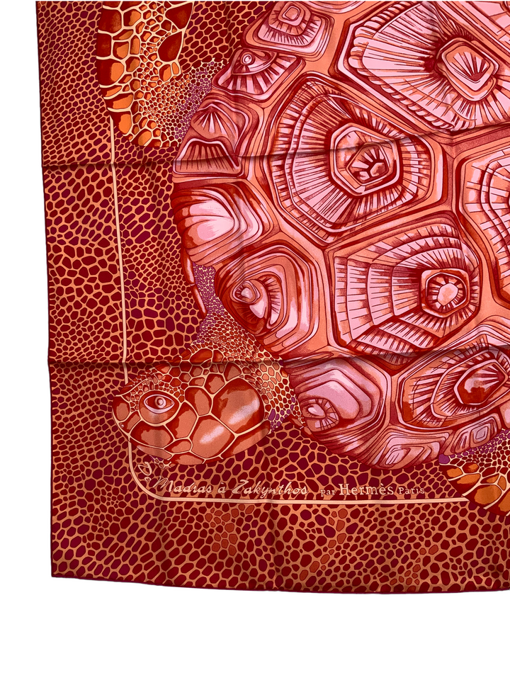 HERMES De Madras a Zakynthos Silk Scarf 90 - Consigned Designs