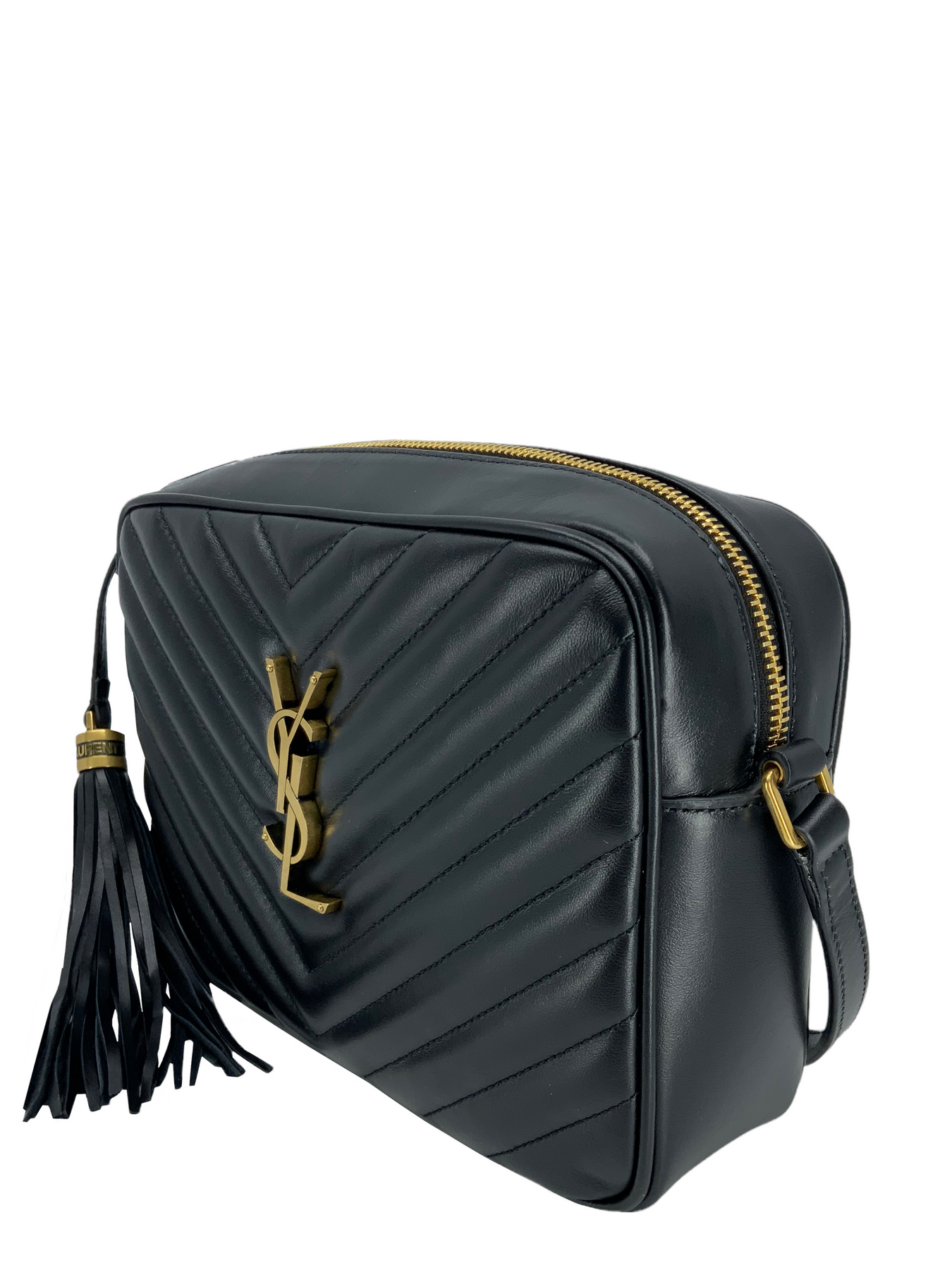 Saint Laurent Matelasse Calfskin Monogram Lou Camera Bag - FINAL SALE –  LuxeDH