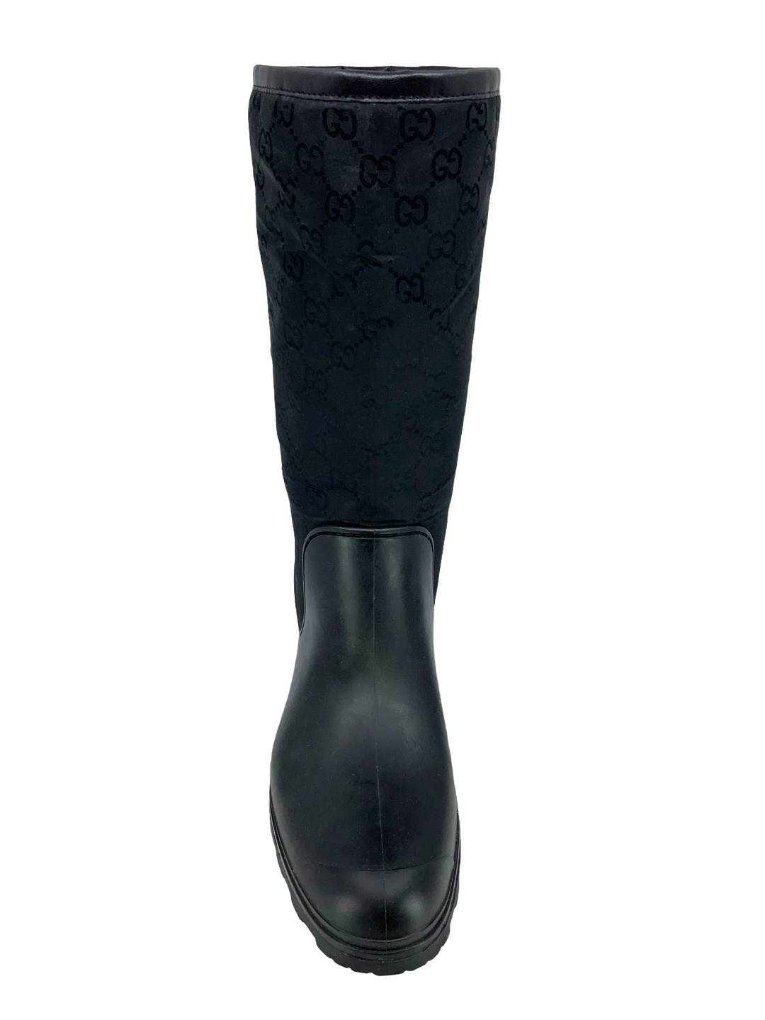 Gucci Prato GG Monogram Rain Boots Size 9 - Consigned Designs