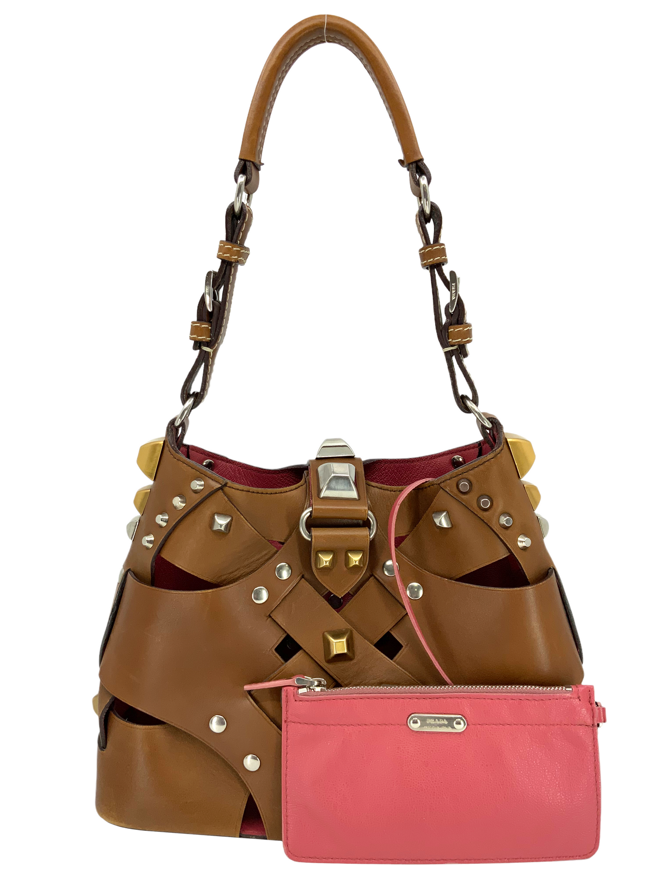 Studded prada bag sales