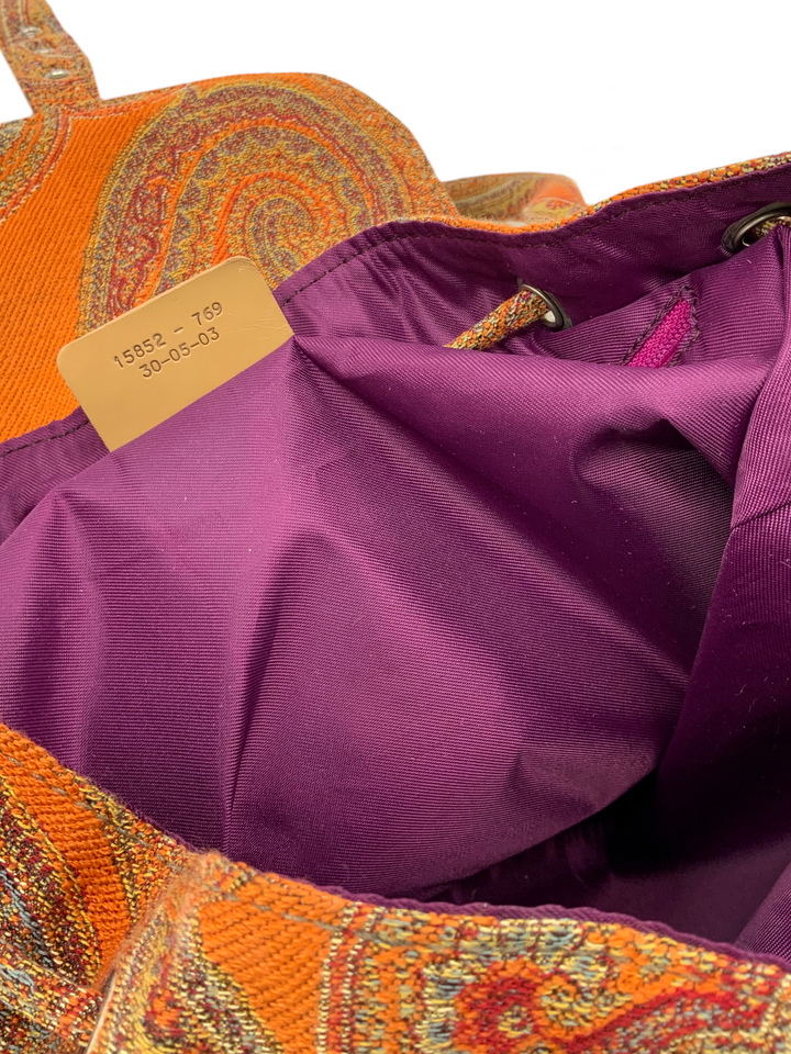 ETRO Paisley Jacquard Mini Backpack - Consigned Designs
