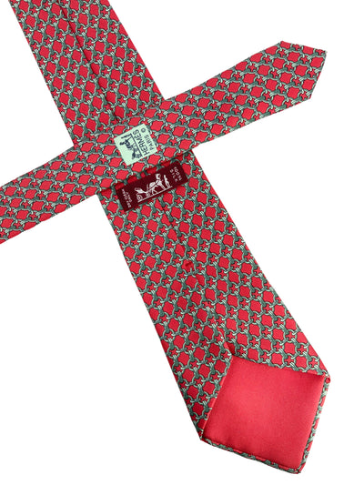 HERMES Silk Classic Men's Silk Neck Tie-Consigned Designs