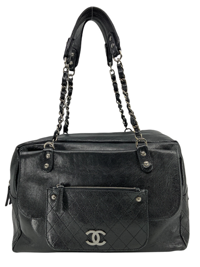 CHANEL Caviar Pocket In the City Shoulder Bag-Consigned Designs