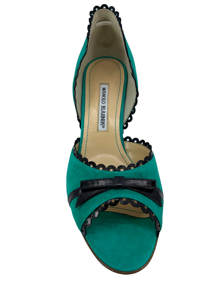 Manolo Blahnik Suede d'Orsay Pumps Size 10.5 - Consigned Designs Manolo Blahnik Suede d'Orsay Pumps Size 10.5 - Consigned Designs