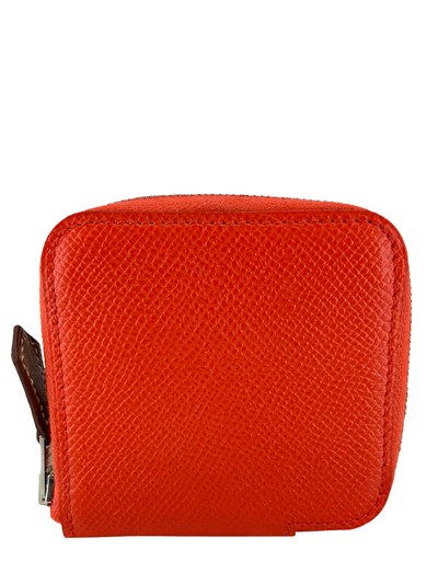 HERMES Epsom Leather Silk'In Change Purse Wallet-Consigned Designs