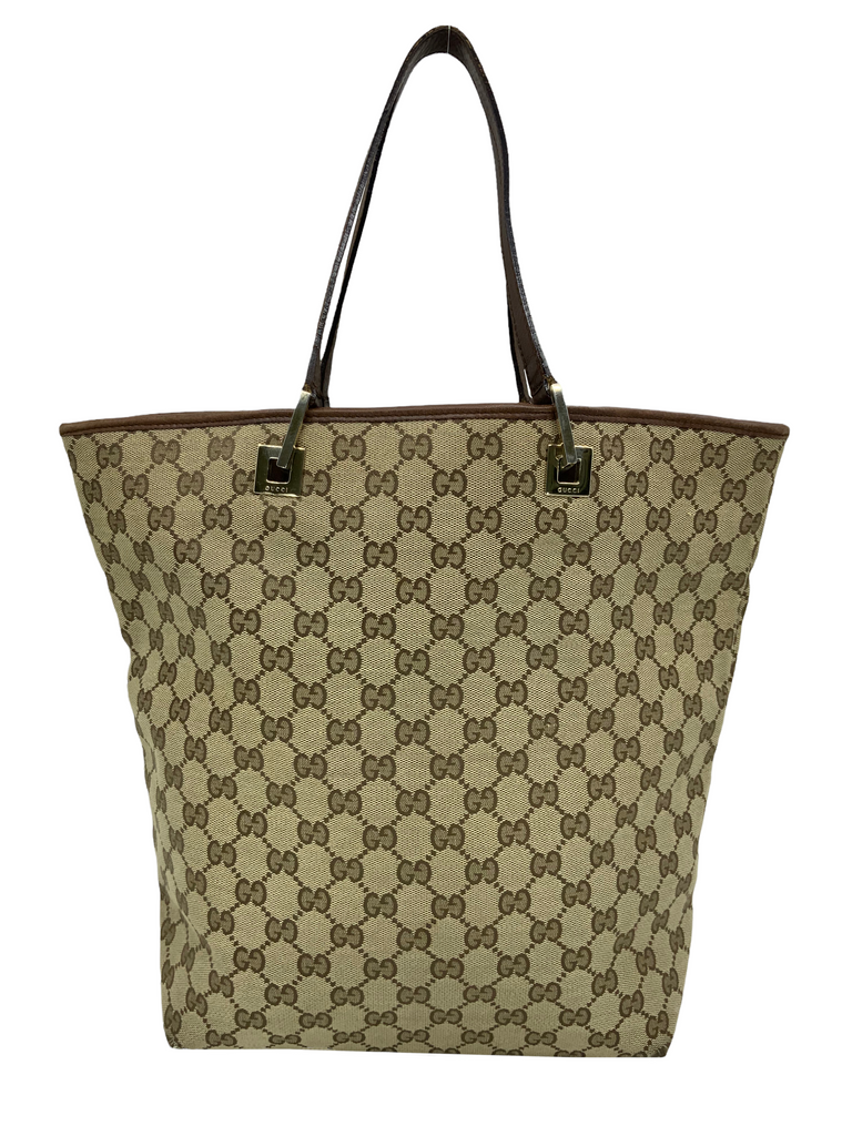 Gucci Vintage Monogram Canvas Tote Bag - Consigned Designs