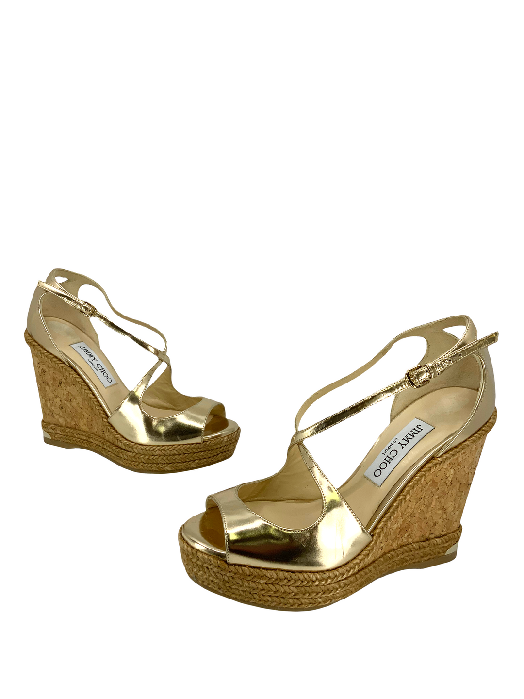 Latte Nappa Wedges with Metal Pearls | DAKOTA 120 | Winter