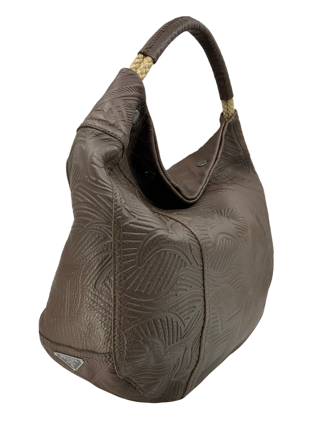 ショルダーバッグ・ポシェット Prada Large Hobo Bag In Soft Lux Leather 0400020907450_BLACK?wid=600&