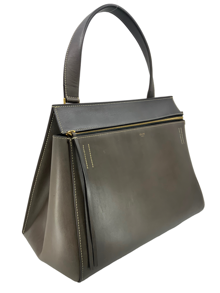 【関税・送料込み】CELINE TOP HANDLE BAGS CELINE Leather Medium Edge Bag - Consigned Designs