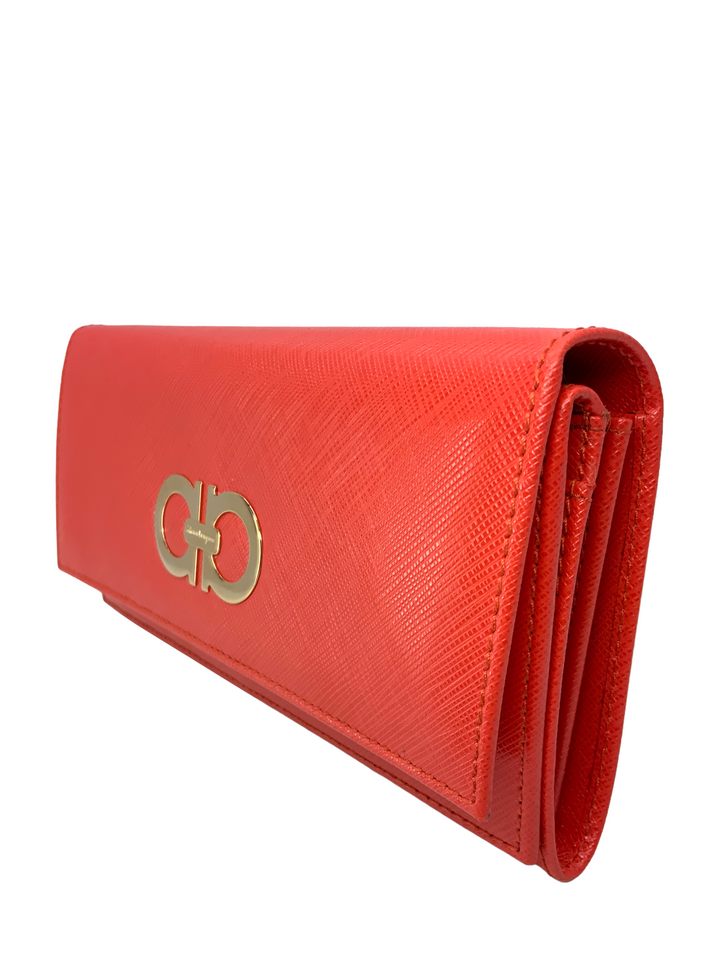 Salvatore Ferragamo｜LONG WALLETS (220405 758661) Salvatore guarantee Ferragamo Black leather long Wallets